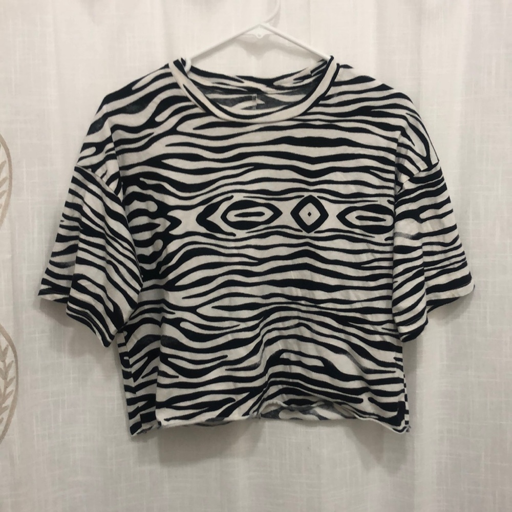 TARGET Zebra Boxy Shirt